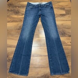 Paige Jeans Womens Blue Low Rise Laurel Canyon Bootcut Mid Rise Sz 30